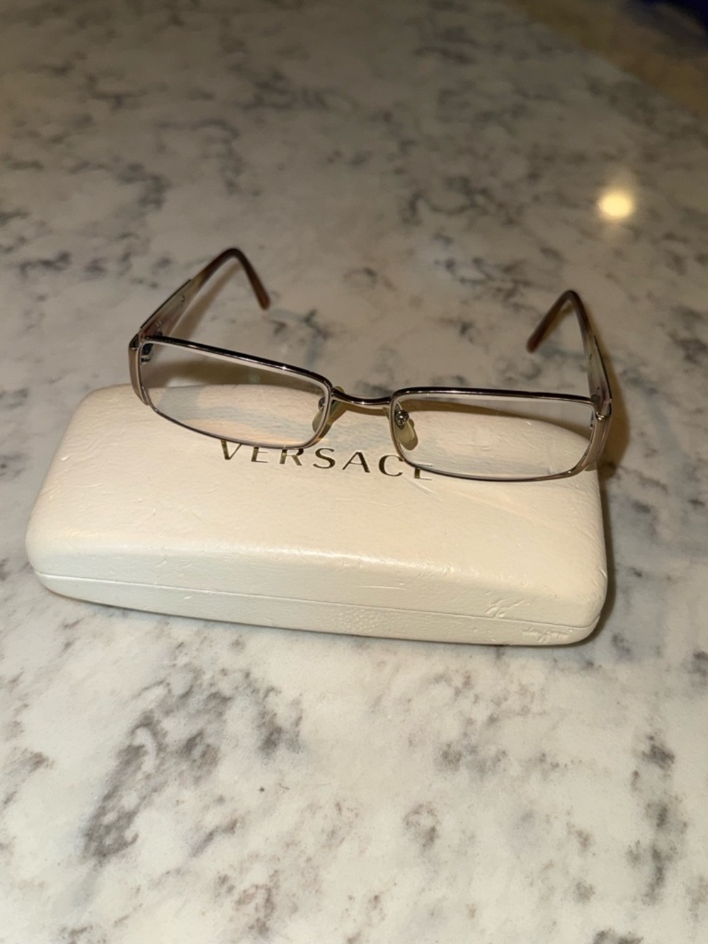 Versace Women's Rectangular Eyeglasses - Authentic